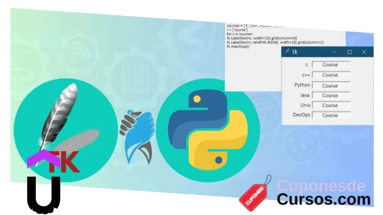 Desarrollo de interfaces gráficas con Python y Tkinter: Crea apps de escritorio profesionales con 100% de descuento